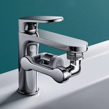 Universal Spray Filter Faucet, 1080° Rotating Faucet Extender Aerator, Non Splashing Swivel Sink Faucet Head with 2 Water Outlet Modes for Bathroom and Kitchen - Imported from UK